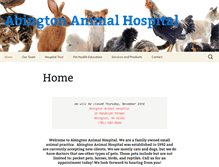 Tablet Screenshot of abingtonanimal.com